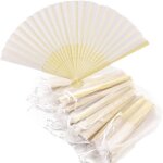 ventail  main ventilateurs pliants en bambou soie poche pliante main ventilateur pour cadeau de mariage ...