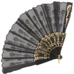 Eventail - vegaoo - 43 cm x 23 cm - int�rieur - finitions dor�es