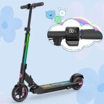 Evercross ev06c trottinette electrique pliable enfants 6 - 12 ans cran led lumires colors 3 vitesse ...