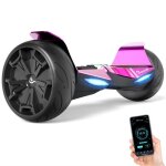 Evercross hoverboard gyropode 8. 5 pouces tout terrain rose chrom autoquilibre self - balancing lumire ...