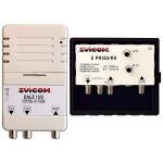 Evicom ekev353rs - kit pramplificateur uhf / vhf / sat + alimentation