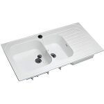 Évier - allia - romans - 120x60 cm - 2 cuves - réversible - inox Évier - allia - romans - 120x60 cm - 2 cuves - réversible - inox