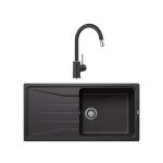 Pack évier + mitigeur - blanco - 527913 - noir - rectangulaire - inox Pack évier + mitigeur - blanco - 527913 - noir - rectangulaire - inox