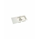 Evier vallauris 2 a encastrer allia blanc