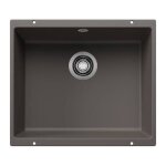 vier - blanco - rotan 500 - u - silgranit - gris volcan - 1 cuve large et profonde