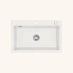 �vier c�ramique blanc brillant systemceram mera 1 bac 800x510 mm