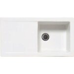 Evier c�ramique blanc ewi victoire 1 bac 1 �gouttoir