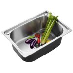 �vier de cuisine en acier inoxydable - marque - mod�le - design minimaliste carr�