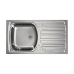 �vier de cuisine - alveus - basic 170 - acier inoxydable - rectangulaire - 1 bac sans �gouttoir