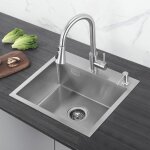 vier de cuisine cecipa - inox - 1 bac 50 * 45 * 18. 5cm - couleur anthracite - livraison rapide