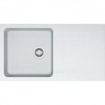 vier de cuisine  encastrer franke orion - oid 611 tectonite blanc artic - 1 bac - manuel - 51x86cm ...