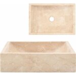 Evier cuisine  encastrer lavabo de salle de bain - vasque  poser - lavabo  poser lave main - 45 x ...