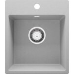 Evier cuisine en granit gris 38 x 44 cm �vier 1 bac + kit de vidage �vier encastrer au meuble 40cm de ...