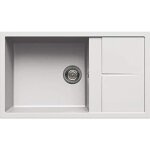 �vier de cuisine en granitek elleci unico 410 - bianco - 1 bac - 48cm