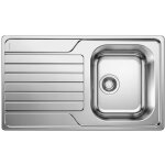 �vier cuisine inox bross� 86 x 50 cm � encastrer 1 cuve �gouttoir r�versible blanco dinas 45s garanti ...