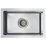 Evier de cuisine  poser - marque - modle - inox - manuel - 1 bac - 44 x 29 cm
