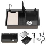 �vier cuisine multifonction ? fianao ? inox nano ? cuve profonde ? rail coulissant ? syst�me drainage ...