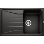 Evier cuisine silgranit noir 78 x 50 cm  encastrer 1 cuve gouttoir rversible blanco sona 45s vidage ...