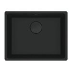 Évier - franke - maris mrg 110 - 52 - granit noir mat - manuel - rectangulaire - 1 bac Évier - franke - maris mrg 110 - 52 - granit noir mat - manuel - rectangulaire - 1 bac