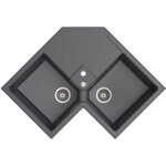 �vier dangle granit gris k�mbad voz 2 bacs