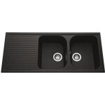 �vier granit noir nuanc� schock regala 2 bacs 1 �gouttoir