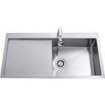 Evier inox helika luny 1 grand bac 1 égouttoir gauche Evier inox helika luny 1 grand bac 1 égouttoir gauche