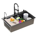 �vier inox encastrable ? fianao ? cuve simple 75 cm ? anti - rayures ? silencieux ? drainage rapide ? ...