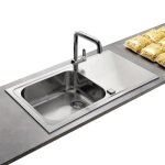 vier inox lisse luisina fagotto 1 grand bac 1 gouttoir