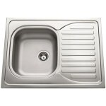 �vier bandeau � poser inox nino 1 bac 1 �gouttoir - 80 cm