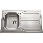 �vier bandeau � poser inox nino 1 bac 1 �gouttoir - 100 cm