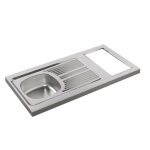 Evier kitchenette iseo 1 cuve inox l1000mm - moderna - cpbd100a30