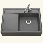 vier timbre doffice granit gris kmbad kiwi 1 grand bac 1 gouttoir