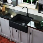 vier timbre doffice sous - plan kmbad swan granit noir 1 bac