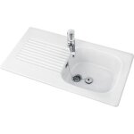 Evier - villeroy & boch - tudor - 1 bac - blanc - cramique