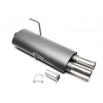 Evo206e276 pot echappement silencieux acier pour peugeot 206 hatchback de 1998 a 2009