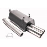 Evoe366e276s pot echappement silencieux acier pour bmw serie 3 cabriolet berline coupe break e36 de 1991 ...