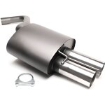 Evoe904e276s pot echappement silencieux acier pour bmw serie 3 berline e90 de 2005 a 2007