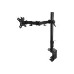 Ewent ew1510 bras rglable pour cran lcd plastique aluminium acier noir taille dcran : 13 - 27 montable ...