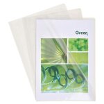 Exacompta 100 pochettes coin a4 pvc lisse haute r�sistance 13x100e