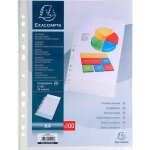 Pochettes perfores - exacompta - polypropylne grain 5x100e - transparent - format a4