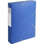 Chemise - exacompta - cartobox - 3 rabats - �lastique - bleu - lot de 10