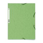 Chemise � �lastique - exacompta - 3 rabats - 24 x 32 - carte lustr�e 390g - vert tilleul