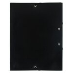Chemise  lastique exacompta a4 polypropylne chromaline 4x10e noir