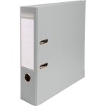 Exacompta classeur  levier 80mm gris - classeur  levier 2 anneaux avec dos de 80mm pour documents a4 ...