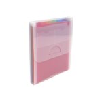 Exacompta crystal trieur 6 compartiments 6 positions a4 pour 200 feuilles à onglets translucide Exacompta crystal trieur 6 compartiments 6 positions a4 pour 200 feuilles à onglets translucide
