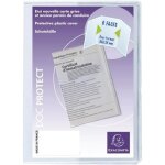 Exacompta : etui de protection 3 volets carte grise format 8. 5 x 12. 5cm