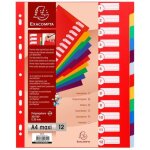 Exacompta intercalaires polypropylne a4 maxi 30x100e 12 positions