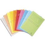 Exacompta pochettes - coins super 22�31 cm (a4) - paquet de 100 multicolores avec fen�tre