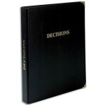 Exacompta registre d�cision noir 4 coins m�tal?