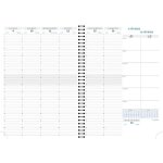 Agenda semainier - exacompta - consultations w - 21x297 cm - souple - 1 semaine sur 2 pages